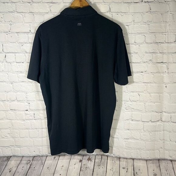 Travis Matthew Black Pink Golf Polo Short Sleeve Shirt Mens L Large - Picture 5 of 9